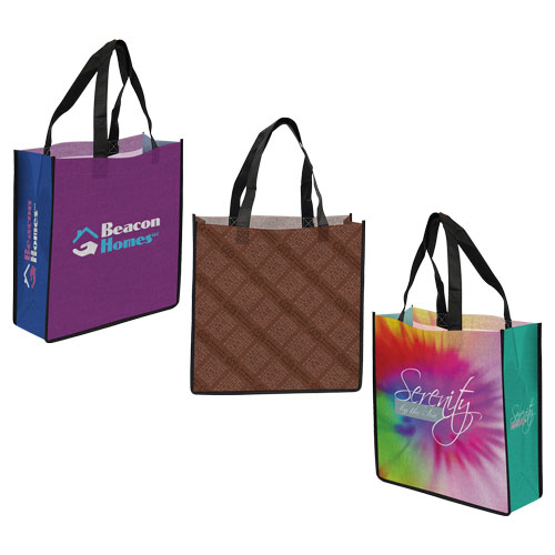 13x13x5 Laminated 5-Panel PP Non-Woven Tote Bag