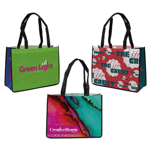 16x12x6 Laminated 5-Panel PP Non-Woven Tote Bag