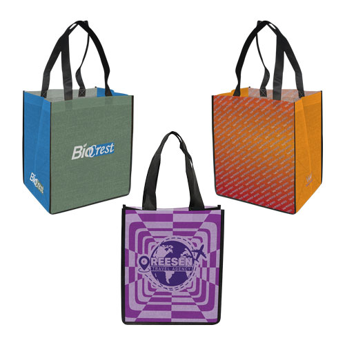 13x15x10 Laminated 5-Panel PP Non-Woven Tote Bag