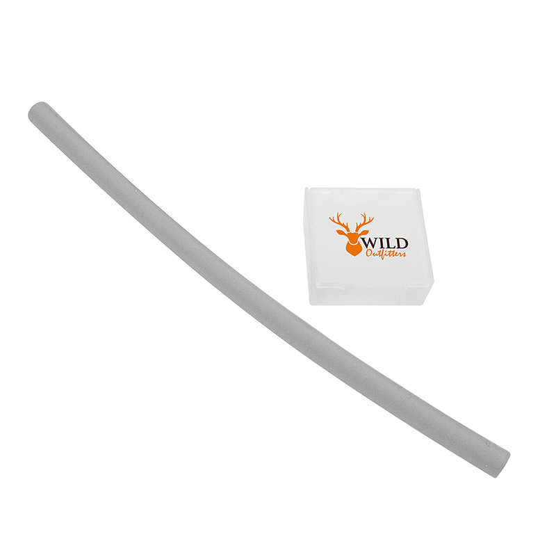 Reusable Silicone Drinking Straw in Square Case