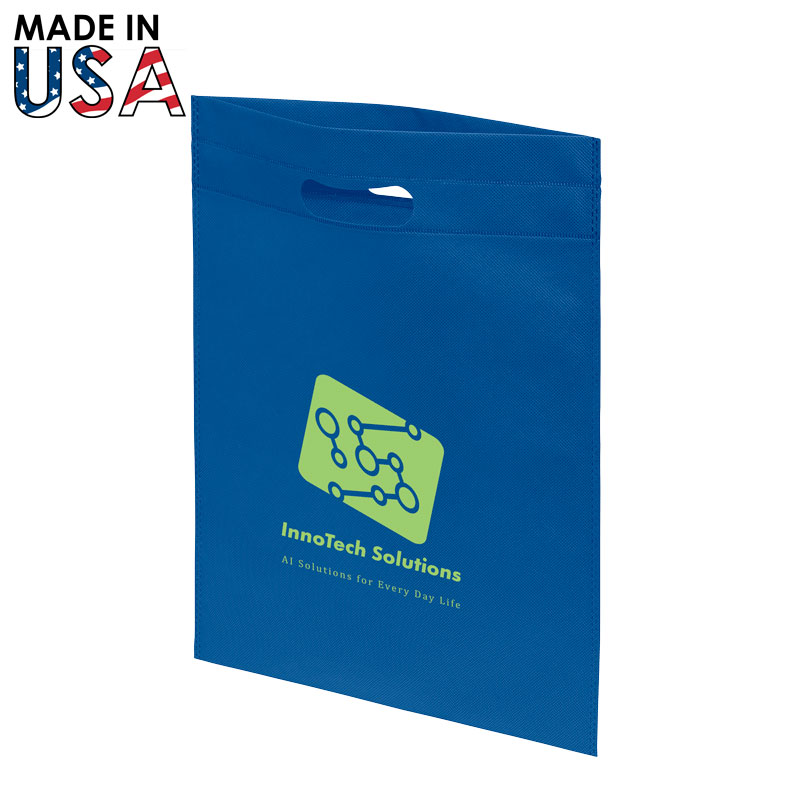12x15 Reusable Non-Woven Handle Bag - Royal Blue