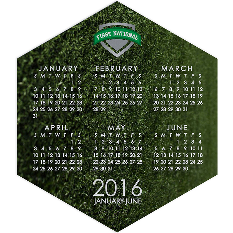 Smart Cloth Thin Shapes Calendar- Hexagon