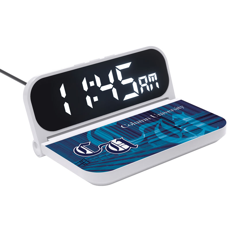 Wireless Charger (15W) Clock with Dual Alarms